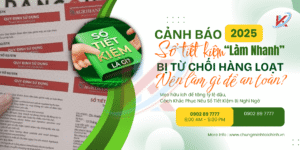 Cảnh Báo 2025: Sổ Tiết Kiệm “Làm Nhanh” Bị Từ Chối Hàng Loạt – Nên Làm Gì Để An Toàn?